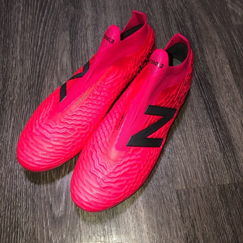New Balance Tekela V3+ Pro FG Soccer Cleats - Pink/Black - Mens Size 12 - Picture 12 of 12